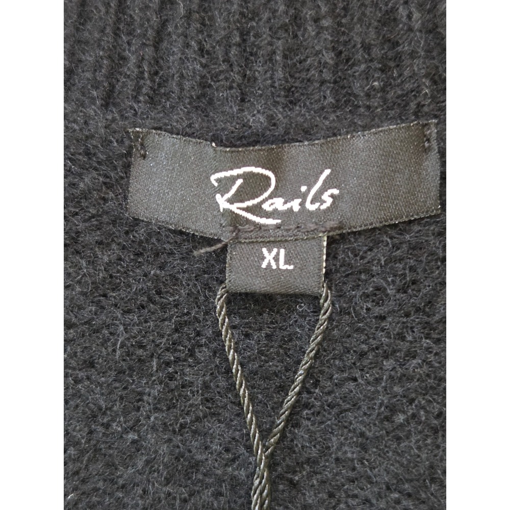 Rails Matilda Cardigan Wool Cashmere Blend‎ Womens XL Black NWT $228 - Picture 4 of 9